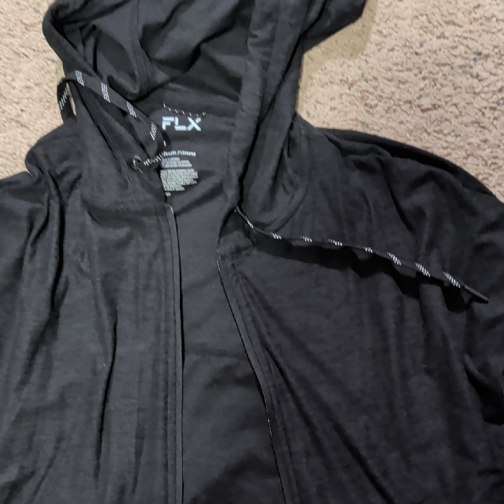 FLX Women's Black Hoodie - Picture 2 of 5
